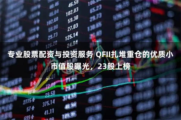 专业股票配资与投资服务 QFII扎堆重仓的优质小市值股曝光，23股上榜